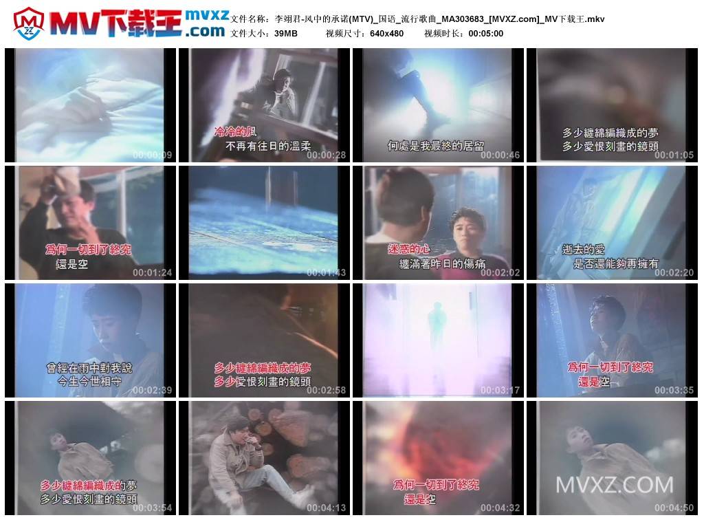 李翊君-风中的承诺(MTV)_国语_流行歌曲_MA303683